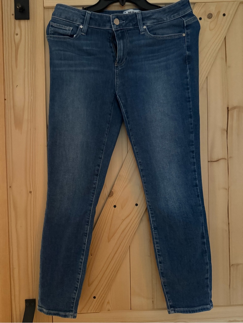 Paige verdugo crop Blue Women's Stretch Jeans - Classic Slim Fit
